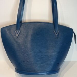 Louis Vuitton Saint-Jacques Blue Epi Large Tote